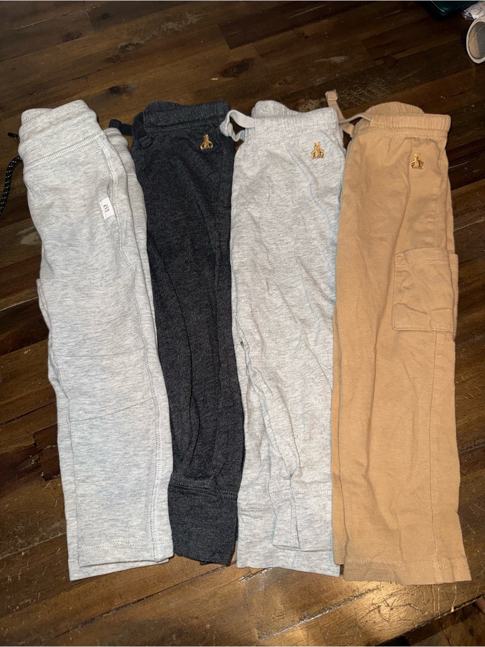 GAP Kids Jogger Pants - Light Gray, Charcoal, Light Gray, Tan